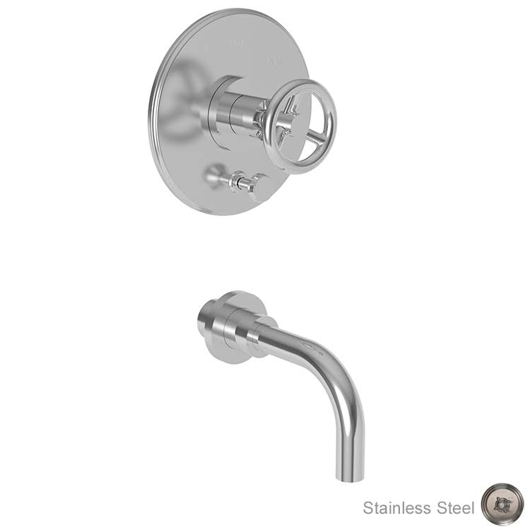 Stainless Steel Pressure Balance Tub and Shower Set Trim X864893