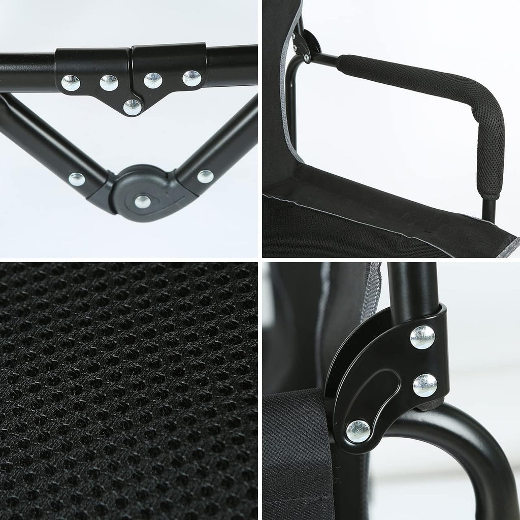Folding Camping Chair with Storage Pocket and Side Table G333273