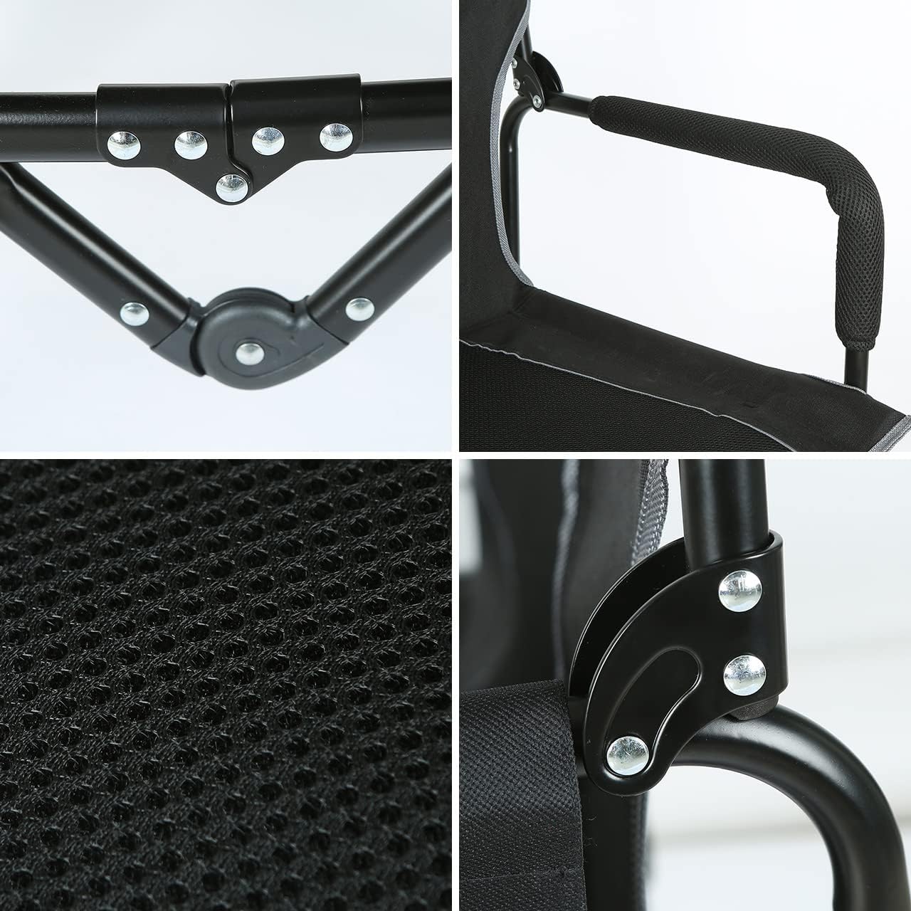 Folding Camping Chair with Storage Pocket and Side Table G333273