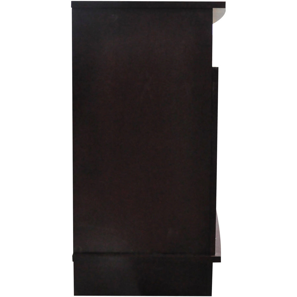 Mahogany Fireplace Mantel with Electronic Fireplace Insert F71557