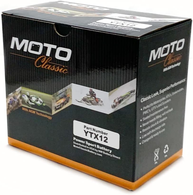 Maintenance Free Sealed AGM 270CCA Battery B57569