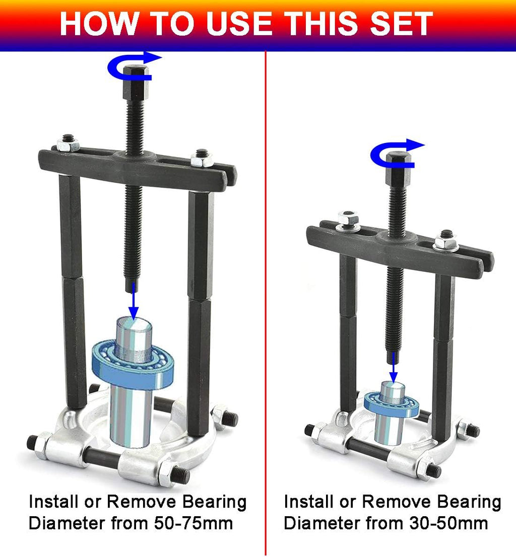 Bearing Puller Set 5 Ton Capacity, Bearing Separator Kit U760
