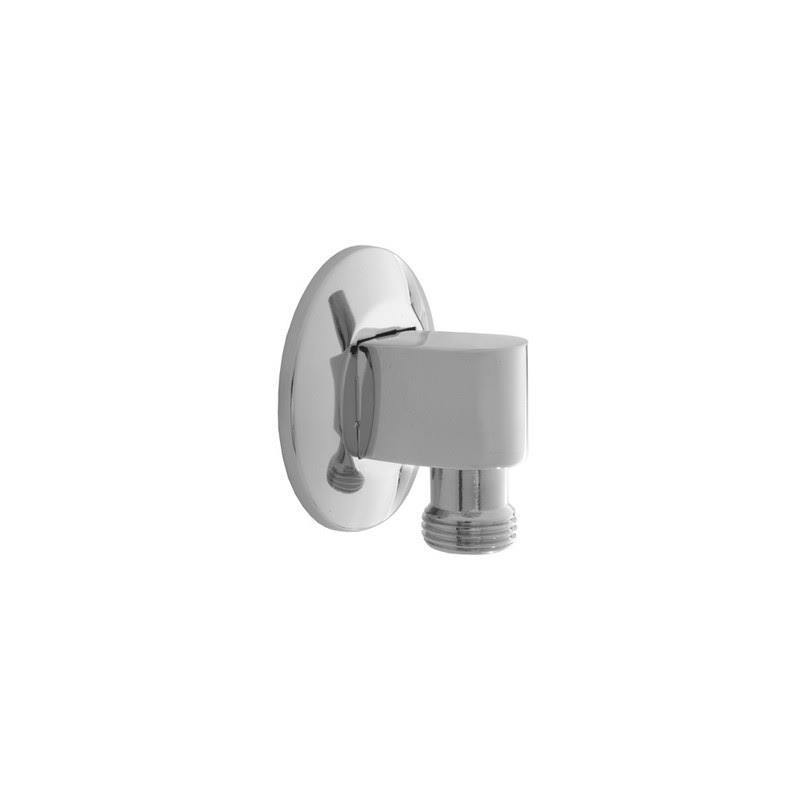 Satin Copper 90 Degree Water Supply Elbow with Escutcheon Q157