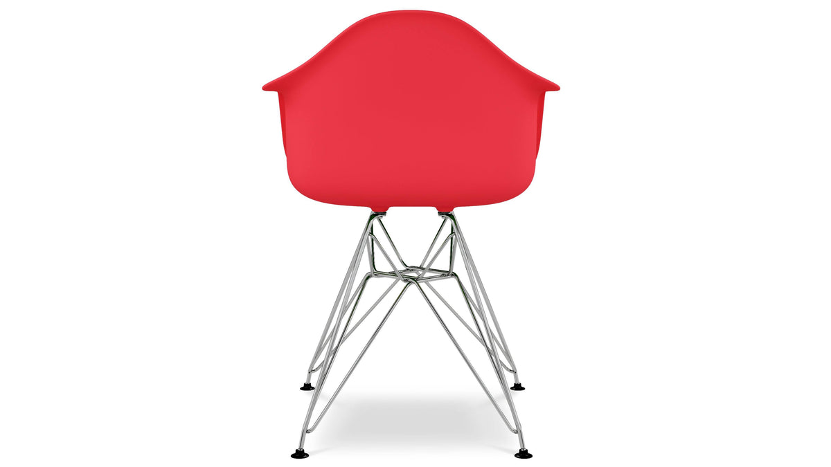 Red Mid Century Modern Armchair O34075