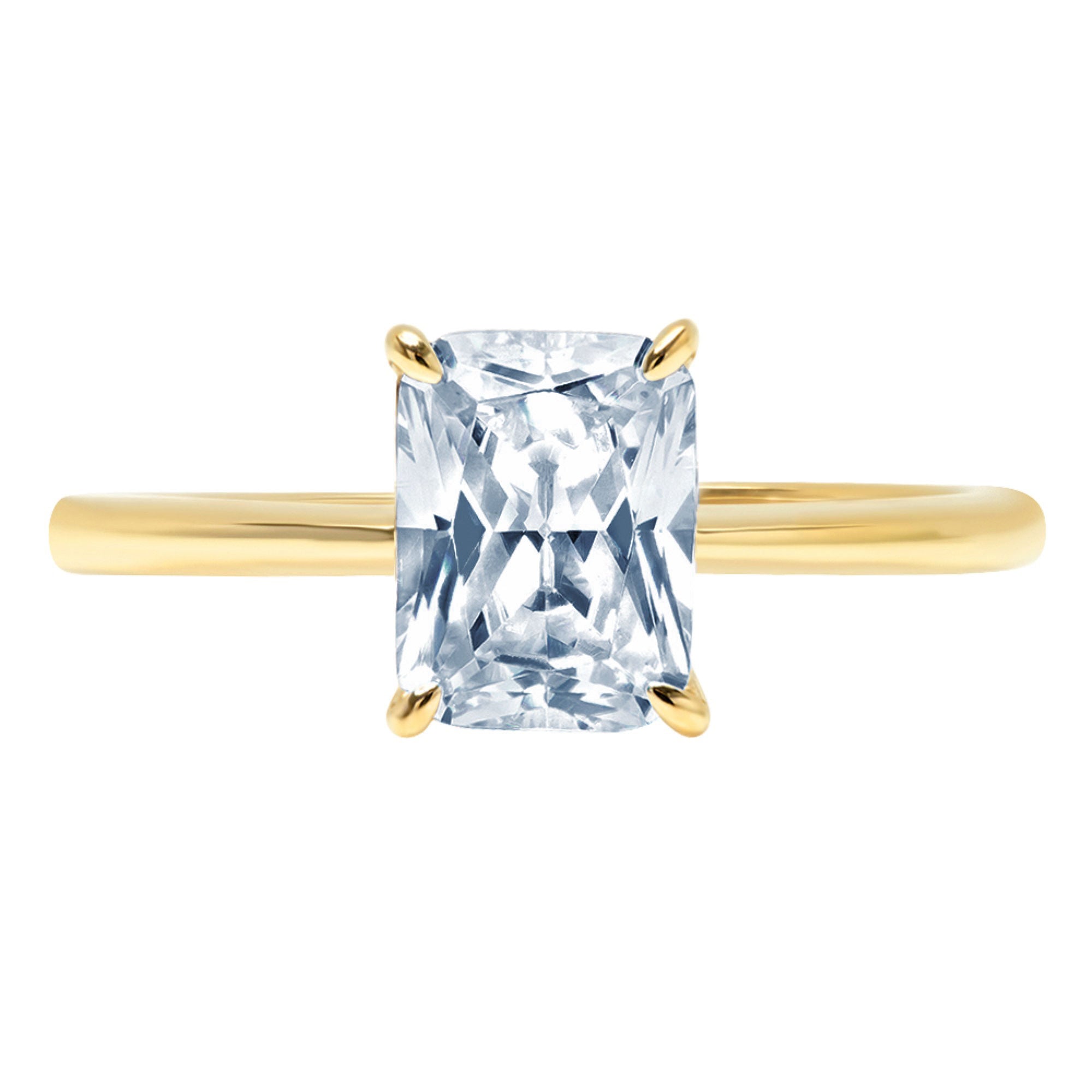 18K Yellow Gold Solitaire Ring M83256