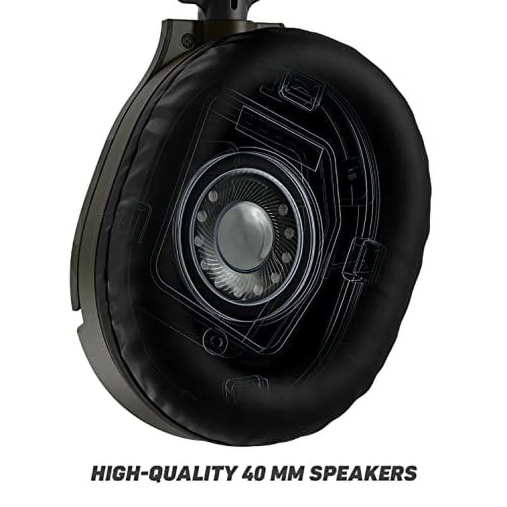 Green Camo Multiplatform Gaming Headset with 3.5mm Flip-to-Mute Mic, 40mm Speakers M519802
