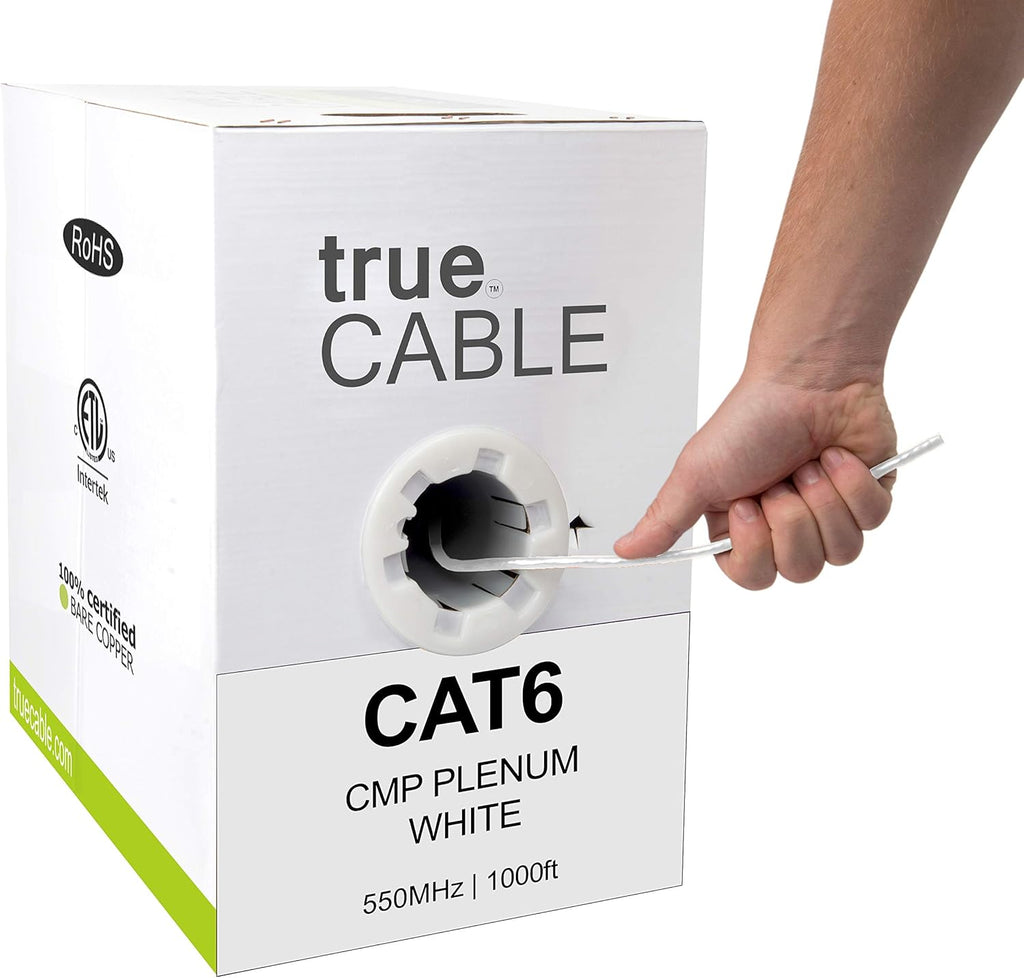 1000ft Green 23AWG 4 Pair Solid Bare Copper Bulk Ethernet Cable C3109