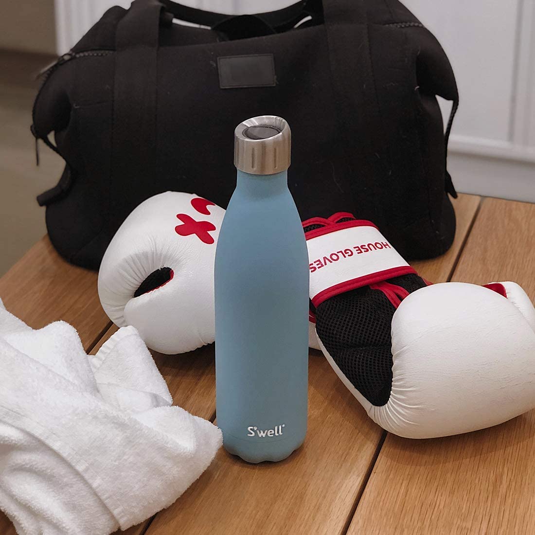 Aquamarine 25 oz Stainless Steel Water Bottle L9164