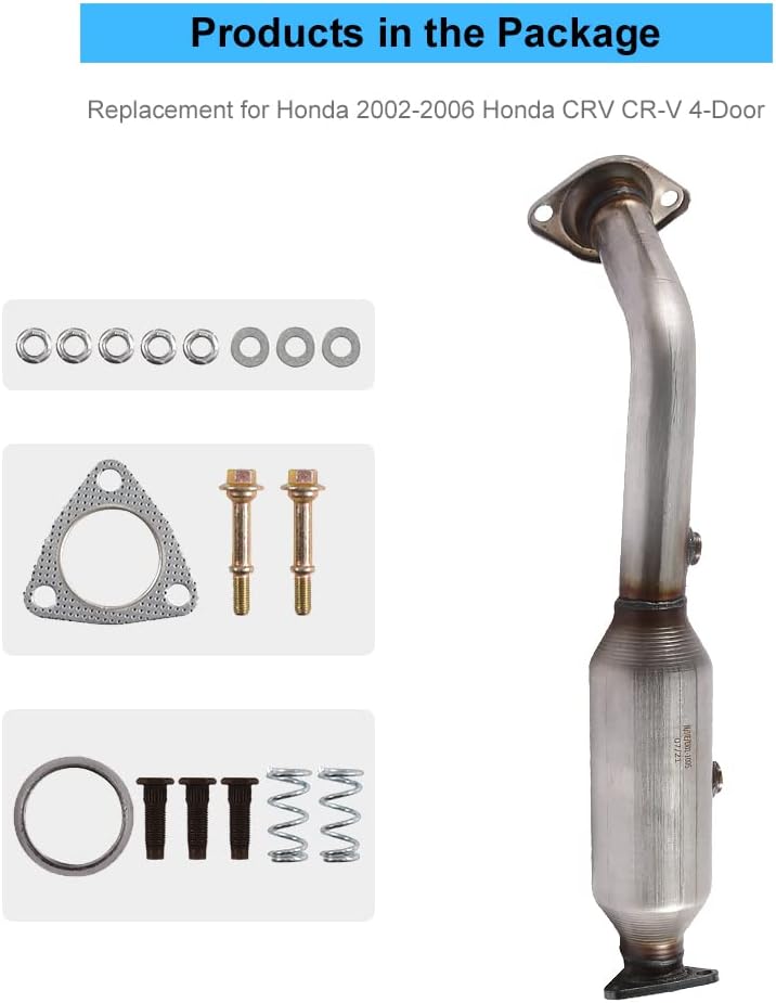 Catalytic Converter Exhaust Manifold with Gasket for 2002-2006 Honda CRV 2.4L A7042