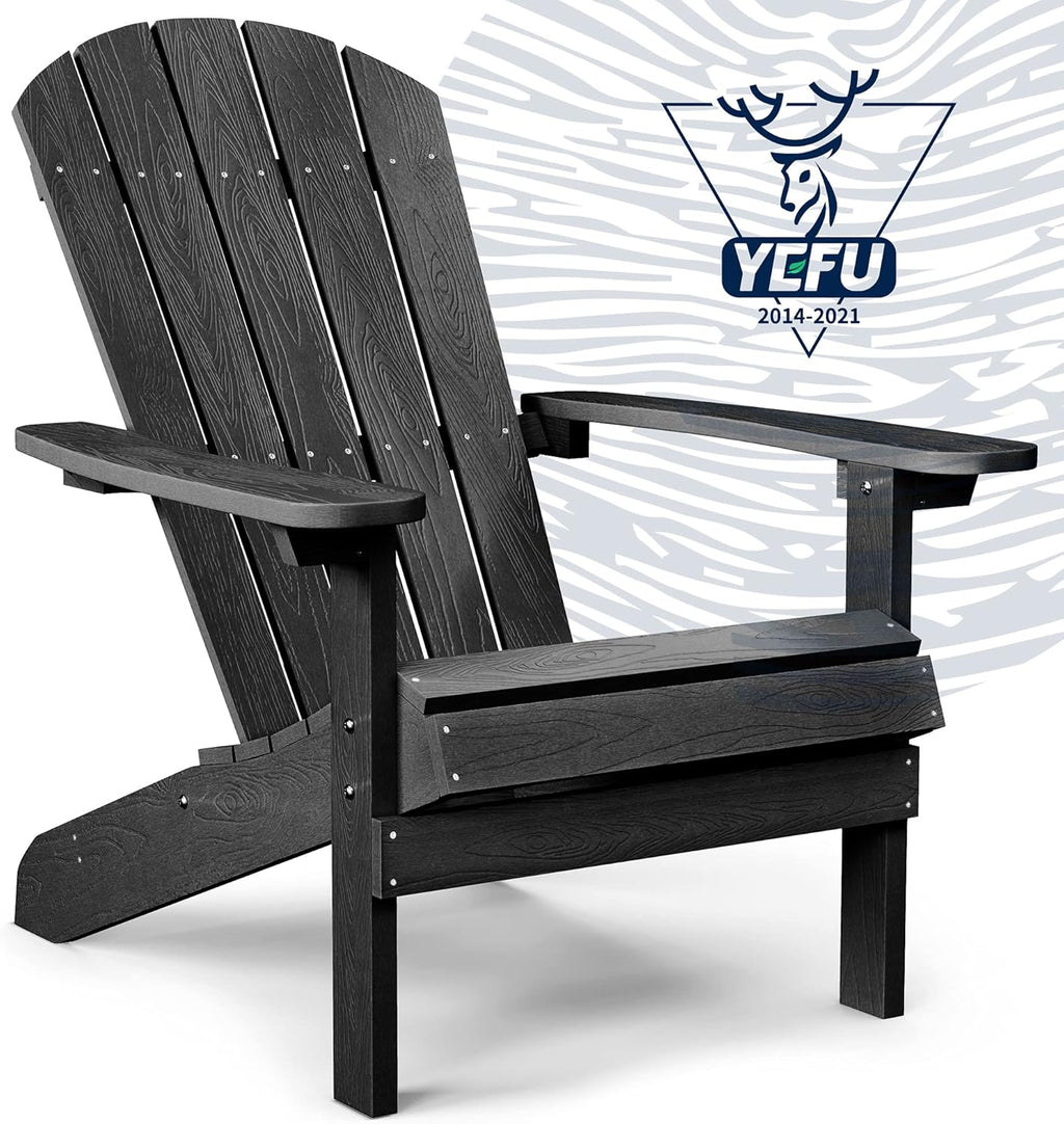 Grey Plastic Adirondack Chair Y6934