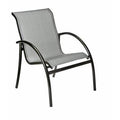 Silver Stacking Patio Dining Chair F3463