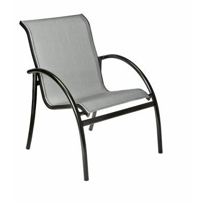 Silver Stacking Patio Dining Chair F3463