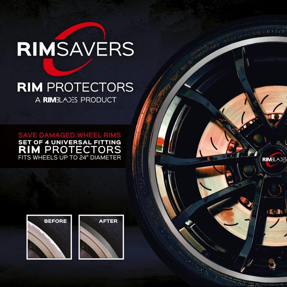 Yellow Set of 4 Wheel Rim Protectors Z37542