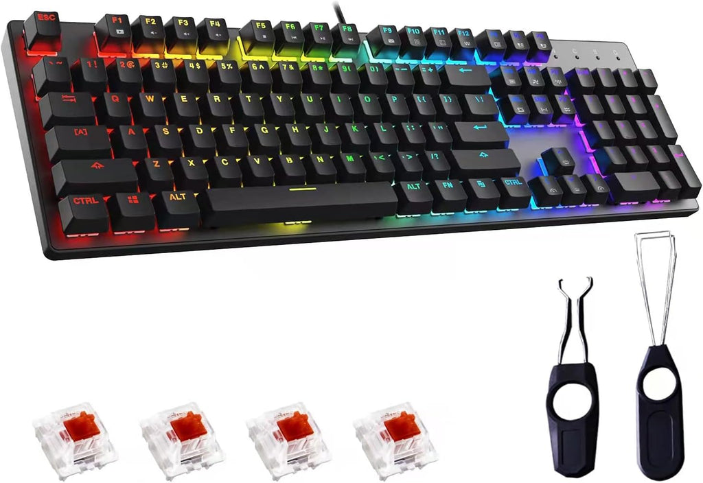 RGB Backlit Mechanical Gaming Keyboard with ABS Keycap D84208