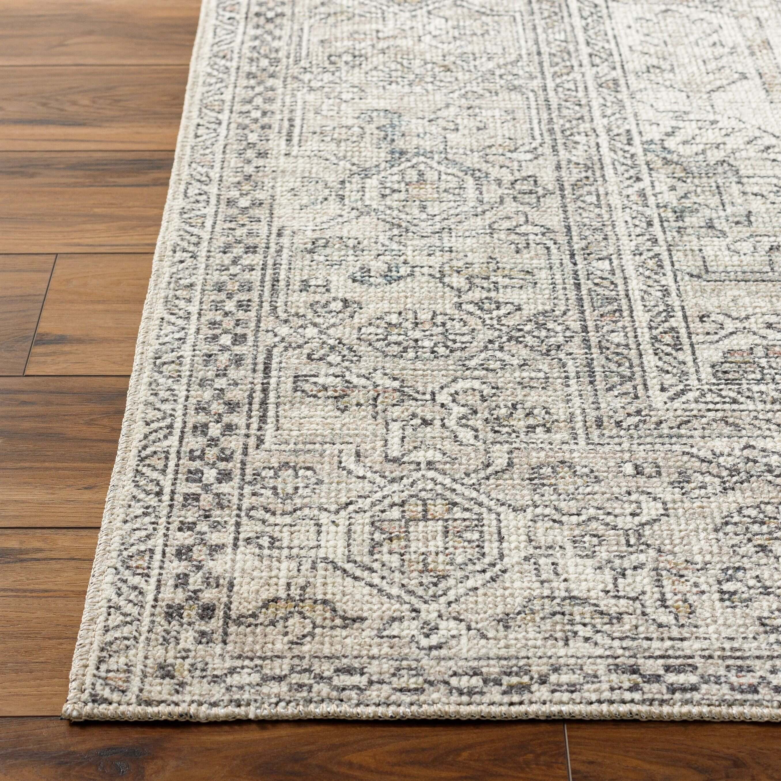 Navy Cream Runner Area Rug W22451