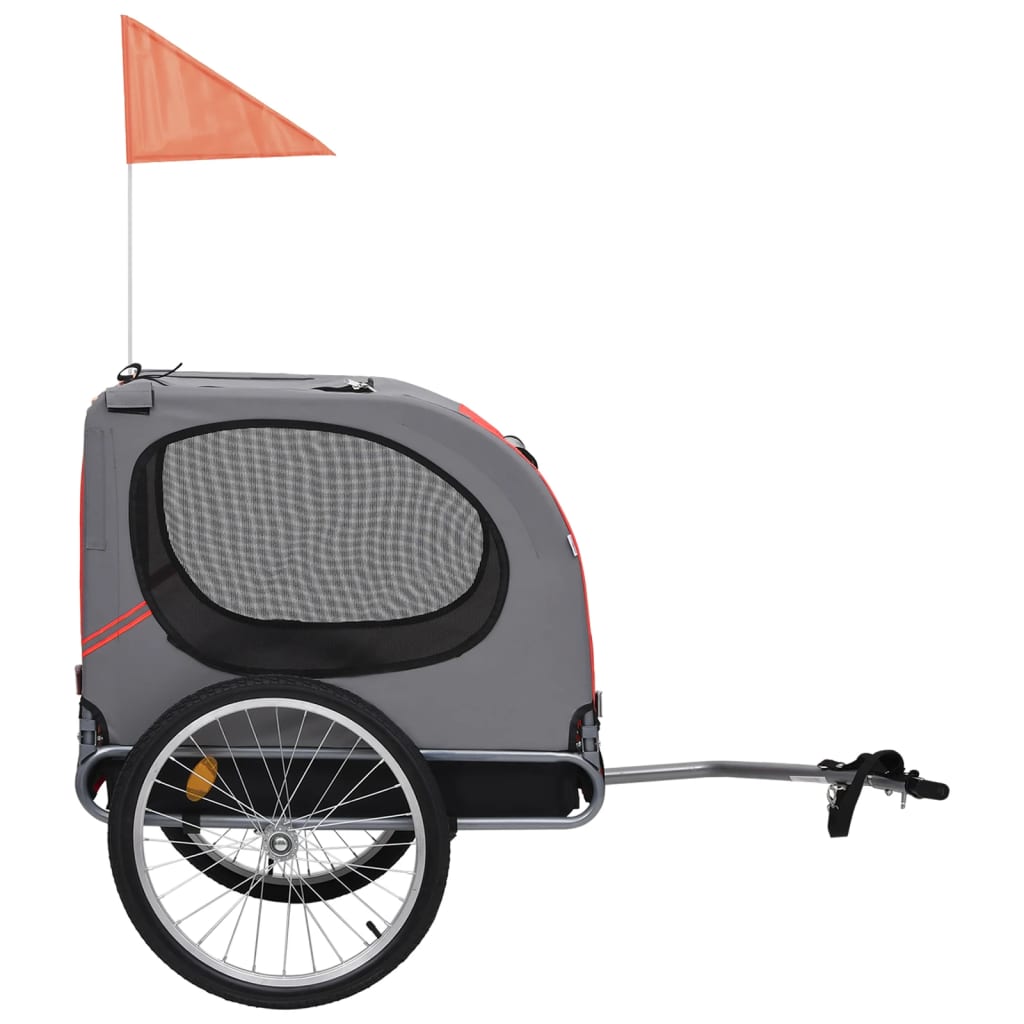 Red and Black Dog Bike Trailer W88640