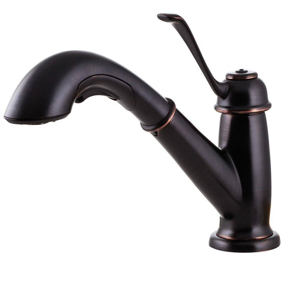 Single-Handle Pull-Out Sprayer Kitchen Faucet in Tuscan Bronze K7350