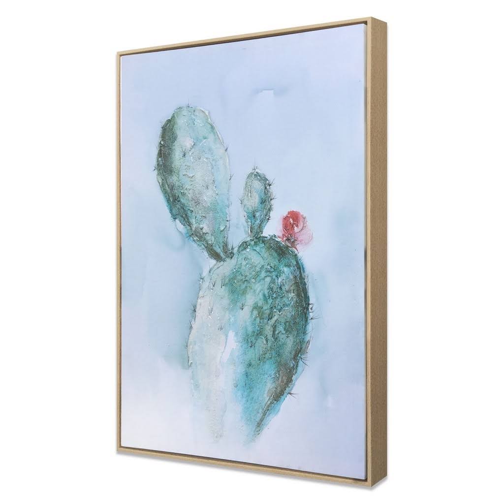 Coral Cactus Hand Painted Giclee N399316