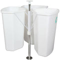 White In Cabinet Corner Trash Can N96730