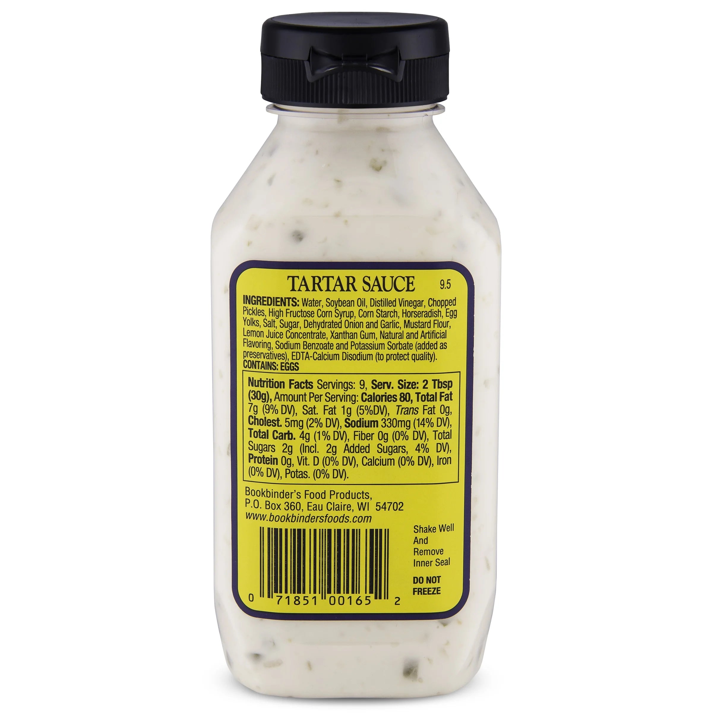 Tartar Sauce, 9.5 oz, 9 Count R672