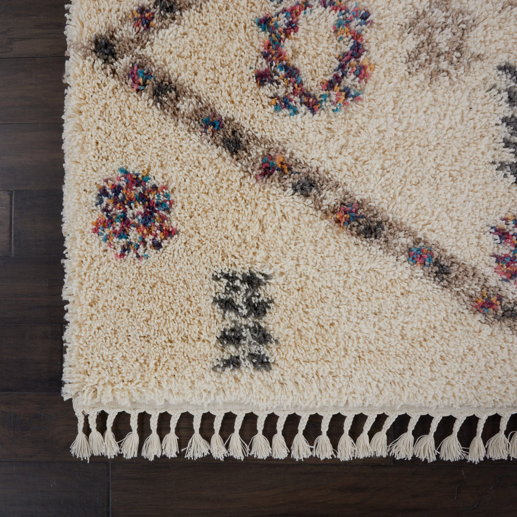 Ivory Shag Area Rug L22757