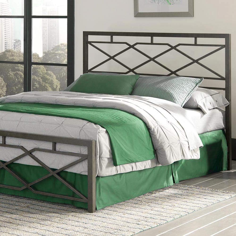 King Size Metal Bed Frame with Headboard and Footboard E522