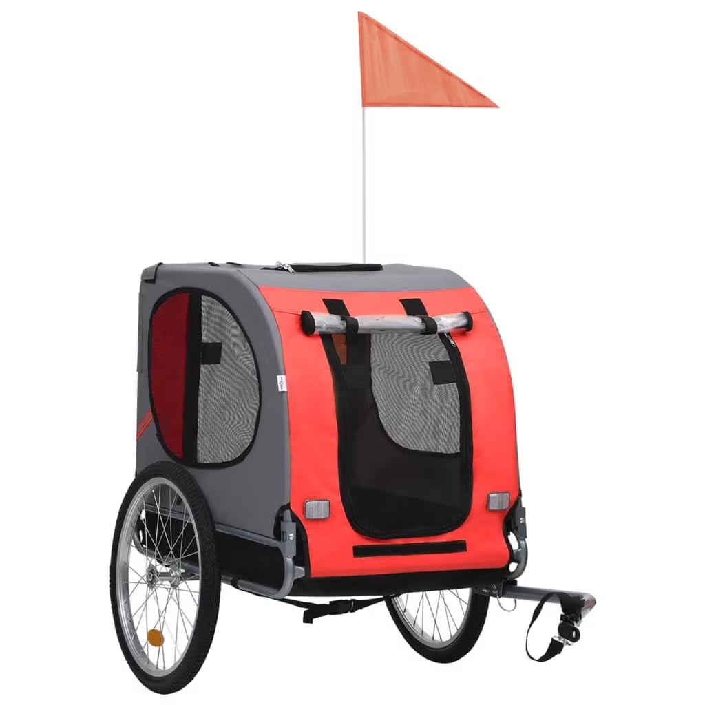 Red and Black Dog Bike Trailer W88640