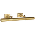 2 Light Picture Light Hand-Rubbed Antique Brass Finish I231