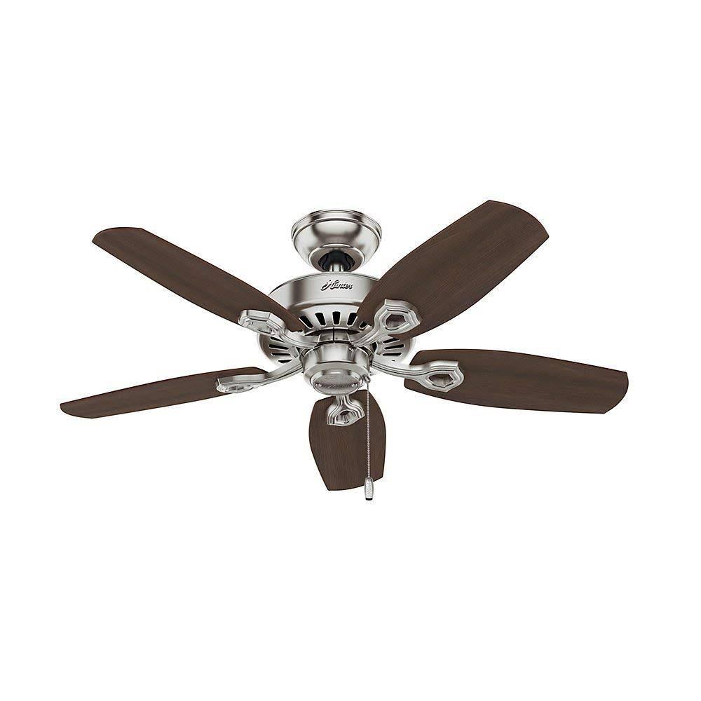 Brushed Nickel 42-Inch Ceiling Fan with Five Blades C6880