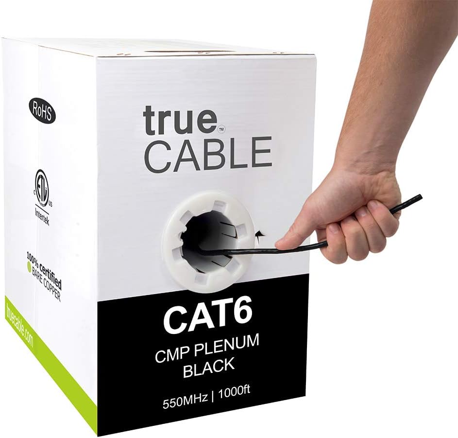 1000ft Green 23AWG 4 Pair Solid Bare Copper Bulk Ethernet Cable C3109