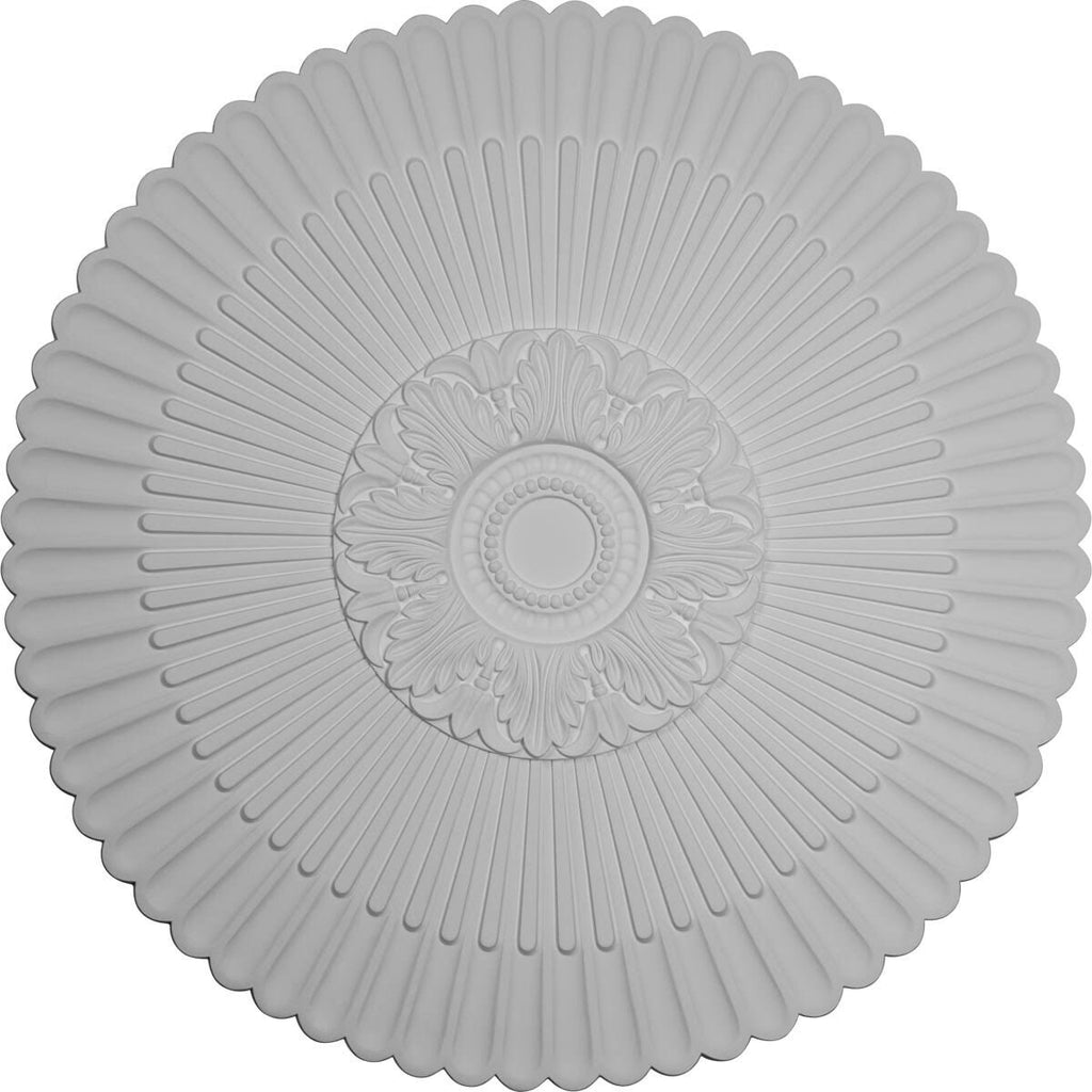 Hand-Painted Steel Gray Ceiling Medallion S10297