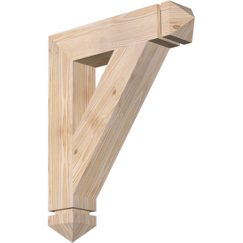 Traditional Arts & Crafts Smooth Bracket, Douglas Fir I6377
