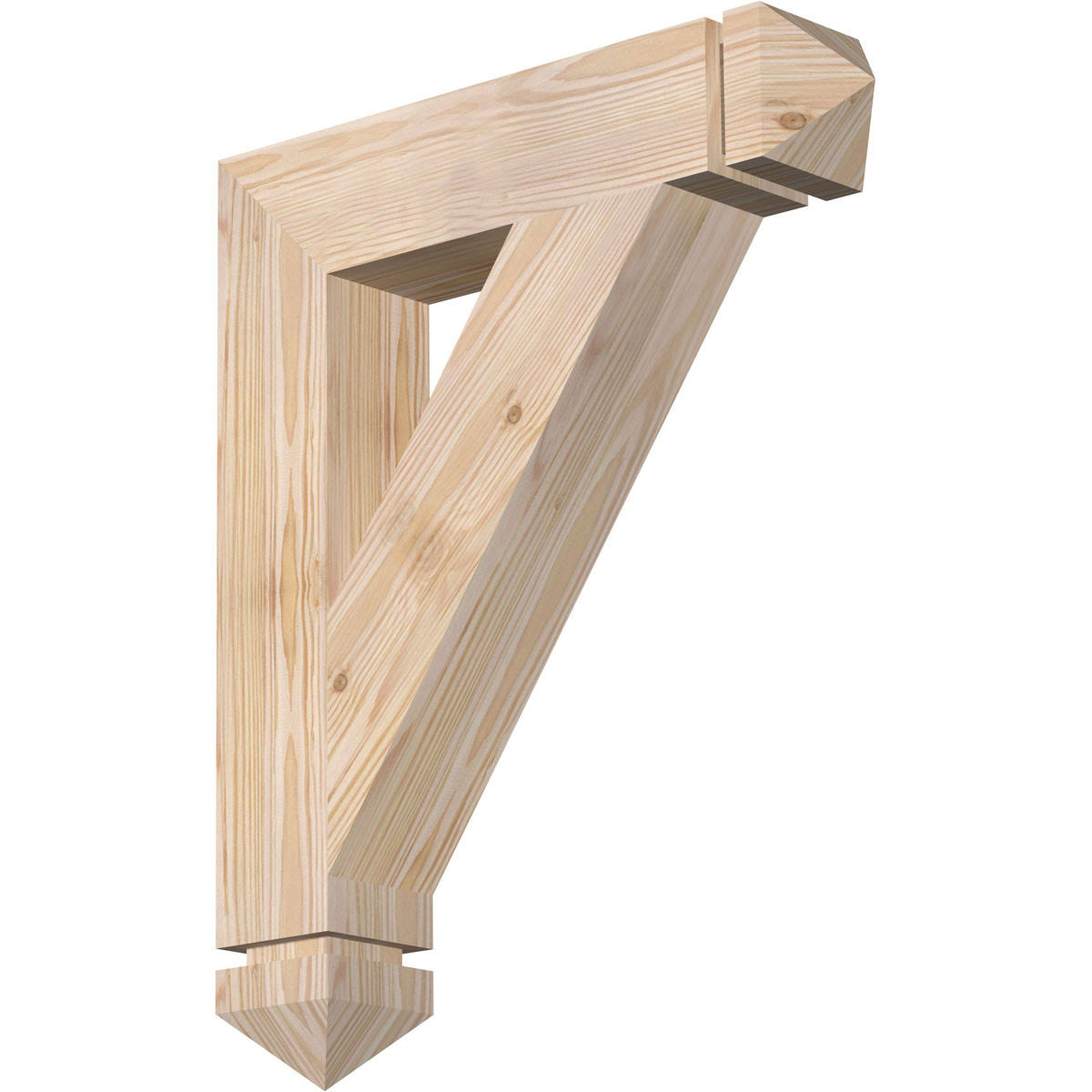 Traditional Arts & Crafts Smooth Bracket, Douglas Fir I6377
