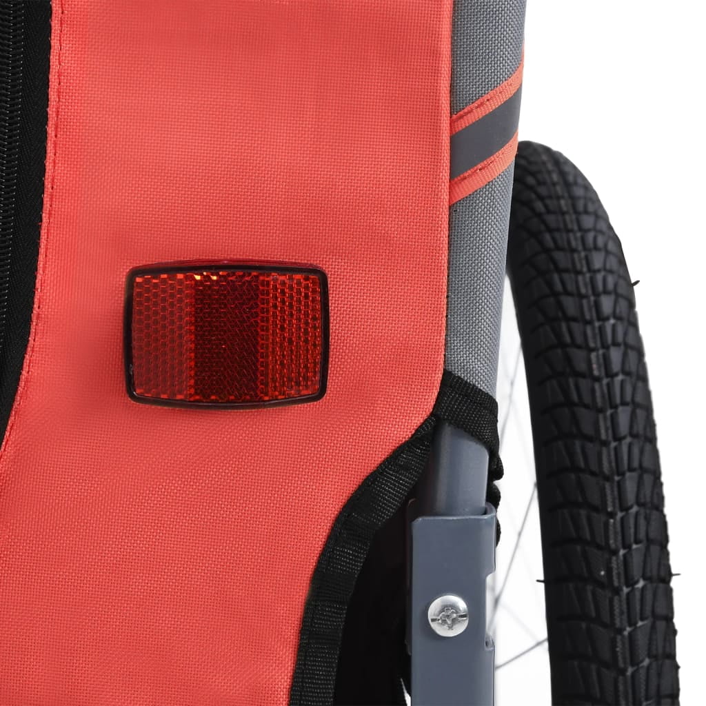Red and Black Dog Bike Trailer W88640