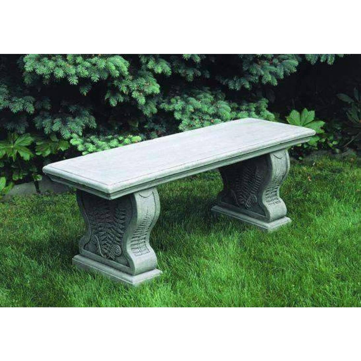 Aged Limestone Cast Stone Garden Bench F385502