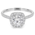 14K White Gold Diamond Engagement Ring H962