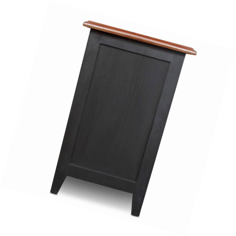 Slate Black Shaker Cabinet End Table T9492