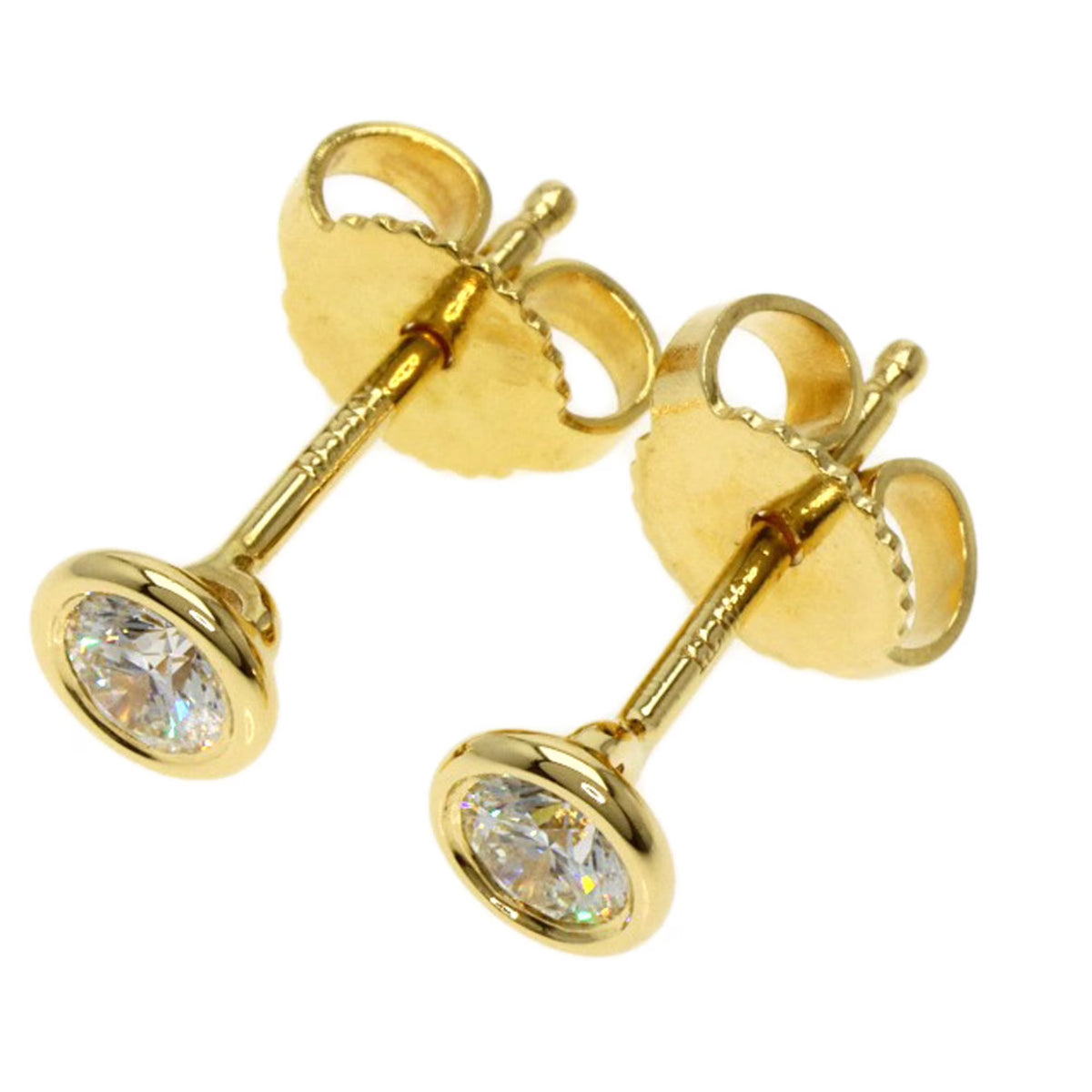 K18 Yellow Gold Diamond Earrings W2862