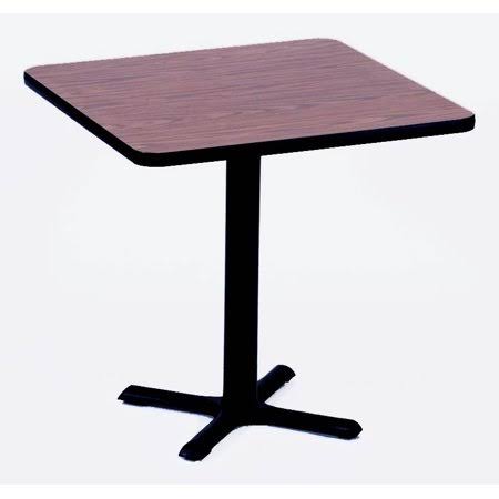 Walnut Square Cafe Top (24 in. Square/Red) P647