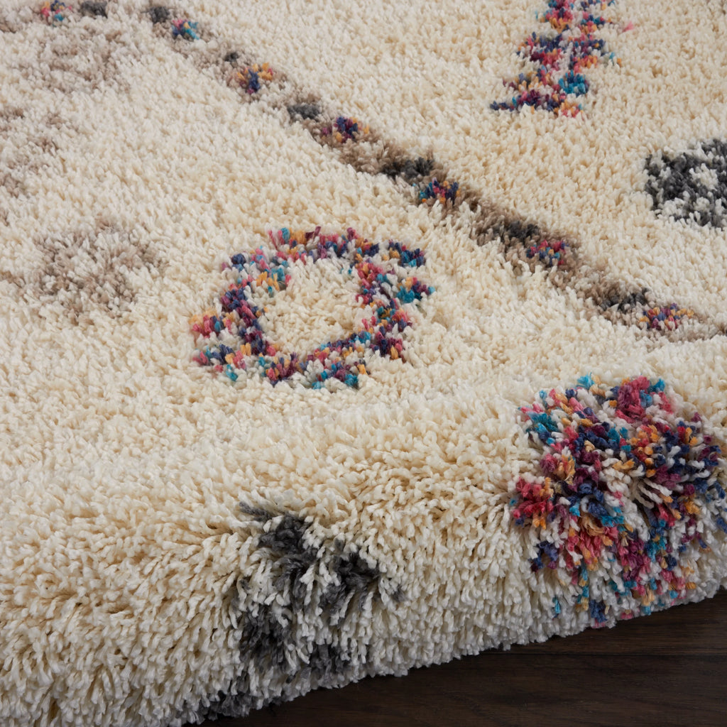 Ivory Shag Area Rug L22757