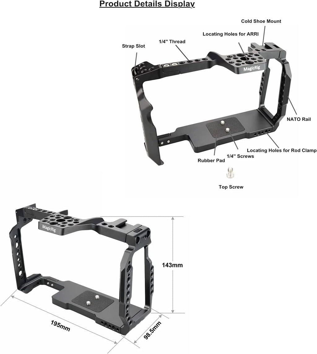 BMPCC 6K Pro Cage with T5 SSD Mount J6700