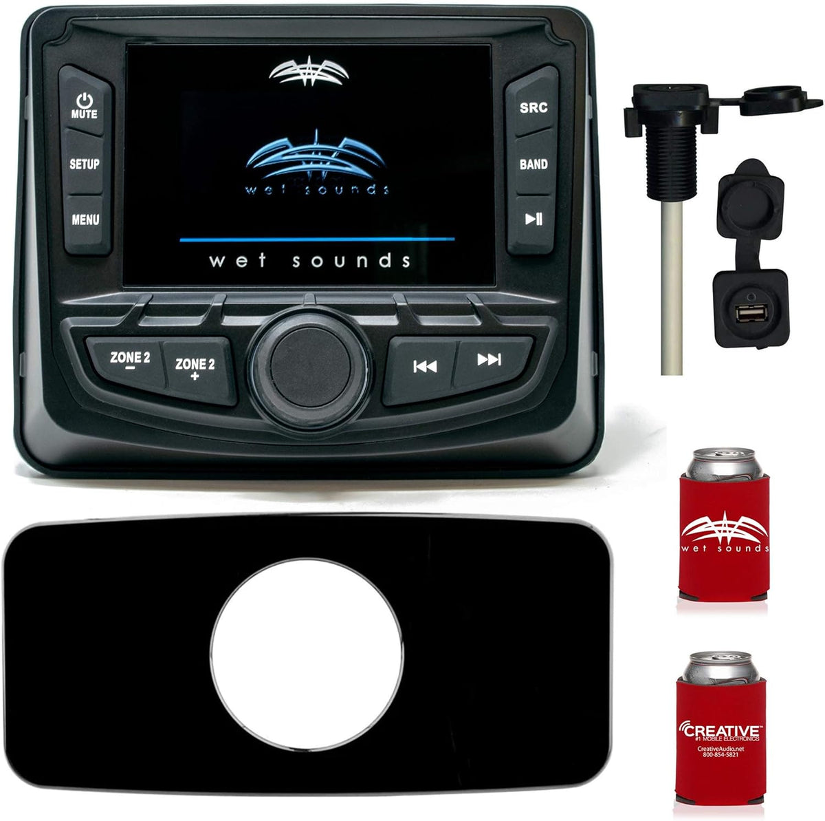 Marine Radio Dash Kit with USB/Aux A332