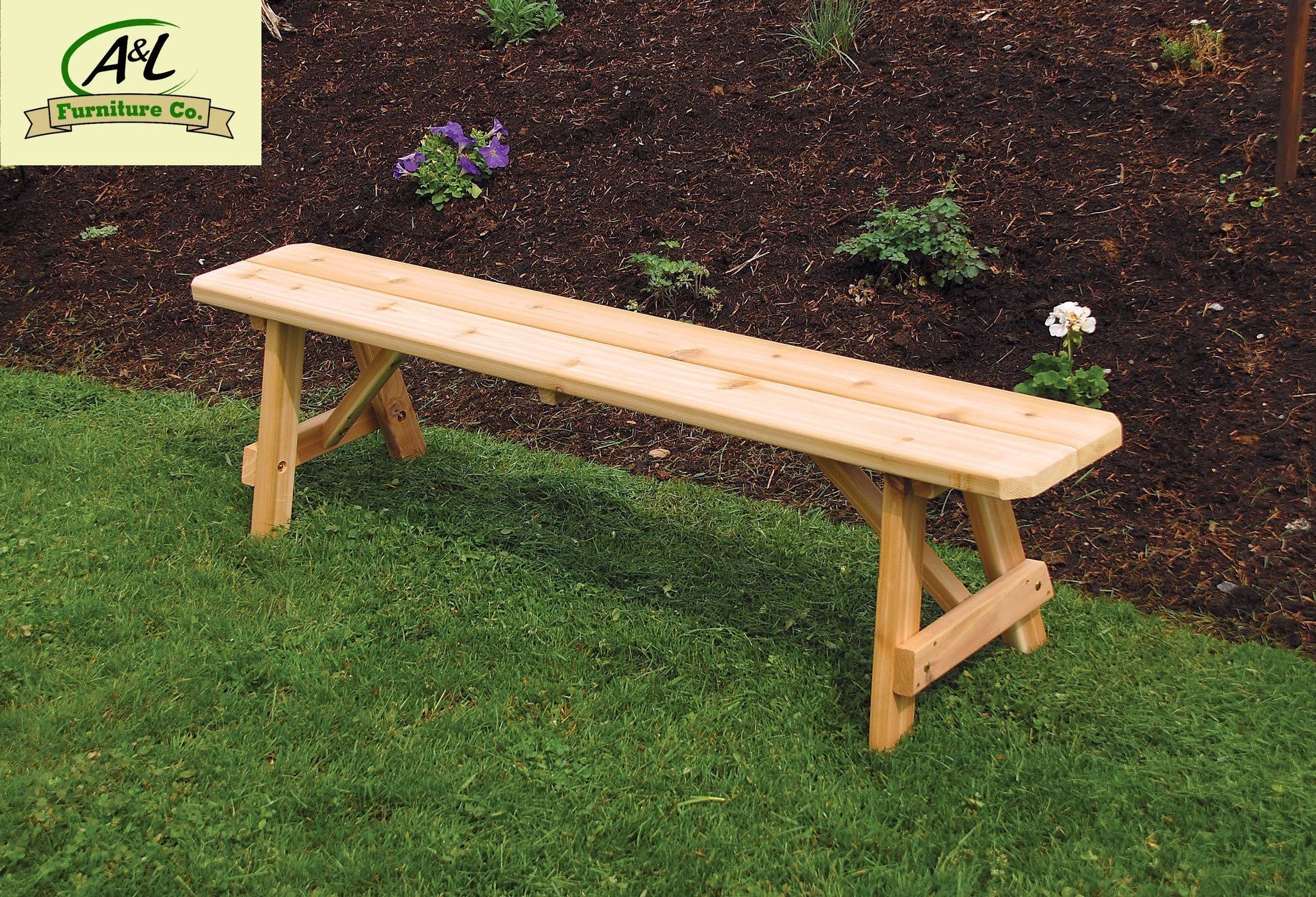 Red Cedar Backless Bench 8ft E44687