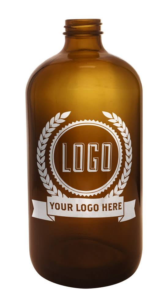 32 oz Amber Glass Growler T8910