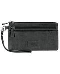Black RFID Wristlet Clutch O3561
