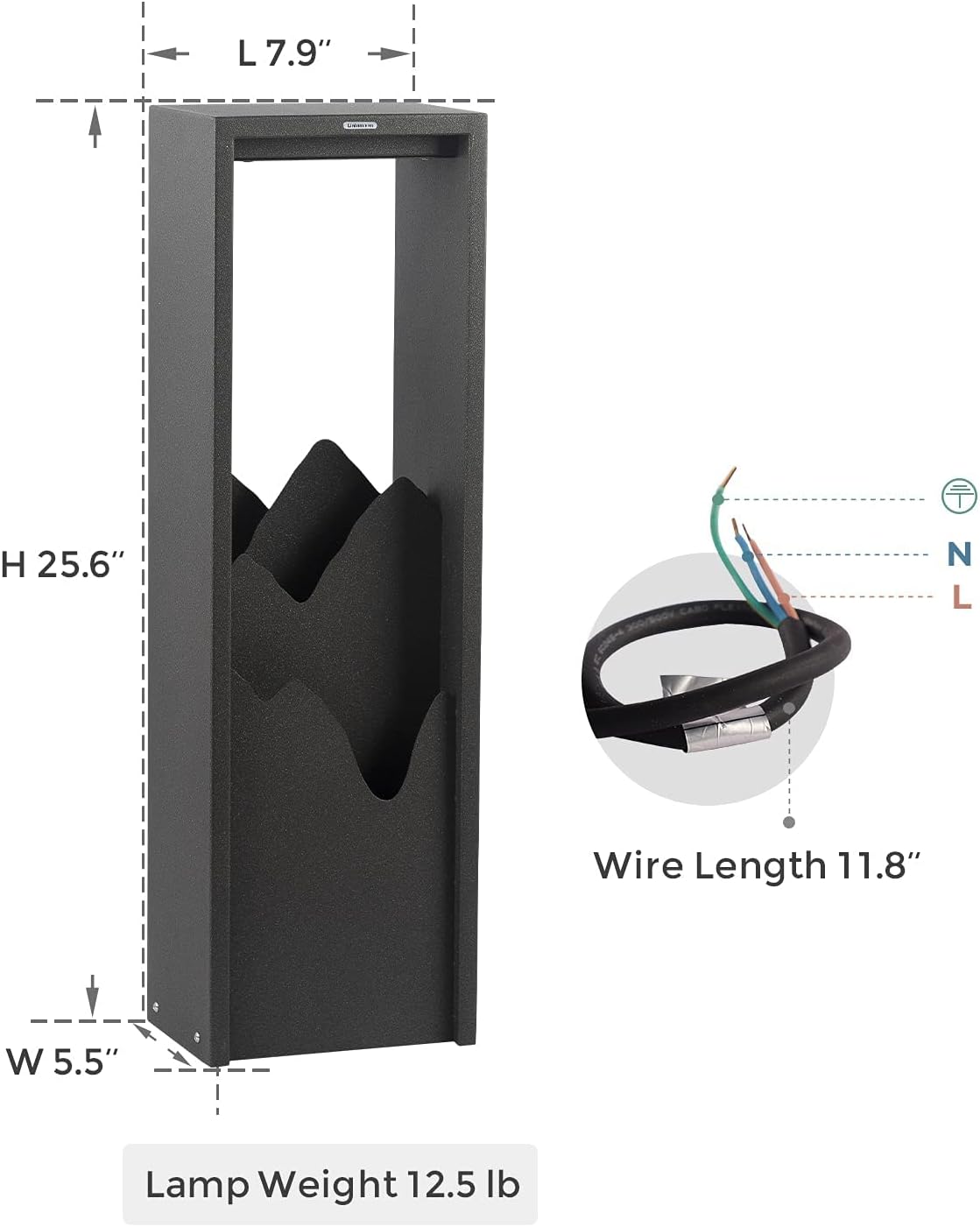 Stainless Steel 3000K LED Outdoor Bollard Light V3299