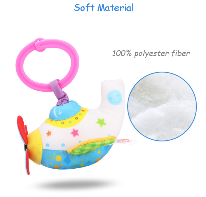 Hand Bell Rattle Toys Baby Bed Stroller Hanging Toys M1824