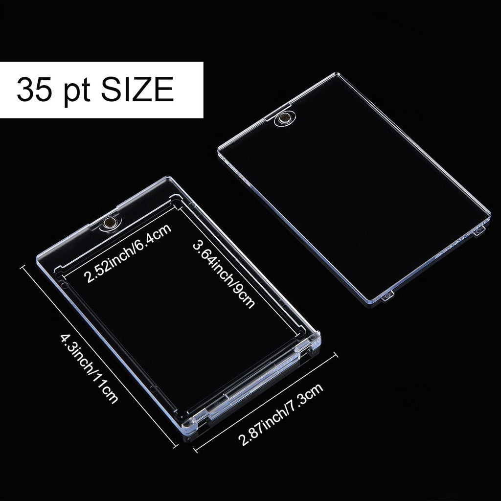 10 Pc Magnetic Card Holder Clear Display Card Protector P73974
