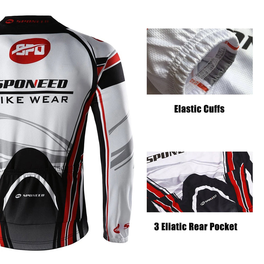 Red XL Full Zipper Cycling Jersey P913