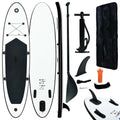 Inflatable Paddleboard Set Black and White B777